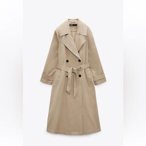 Zara women’s belted trench - size S